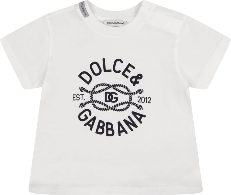 Dolce & Gabbana Dolce & Gabbana Baby Jongens T-Shirt In Wit
