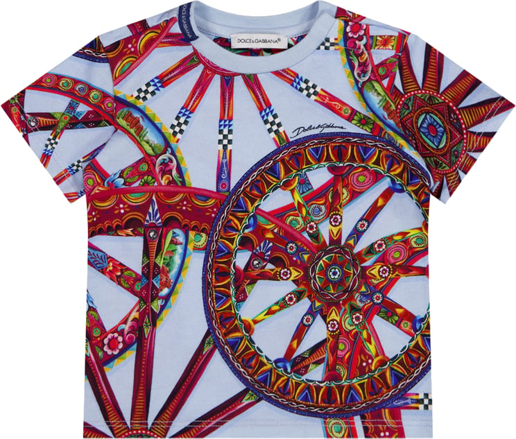 Dolce & Gabbana Dolce & Gabbana Baby Jongens T-Shirt In Licht Blauw