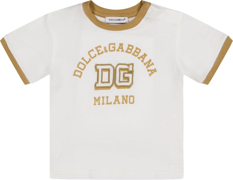 Dolce & Gabbana Dolce & Gabbana Baby Jongens T-Shirt In Wit
