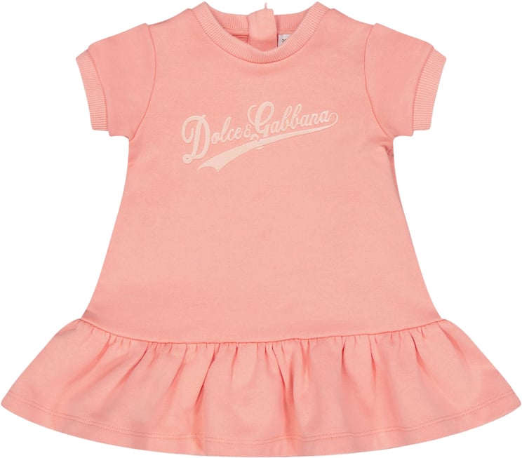 Dolce & Gabbana Dolce & Gabbana Baby Meisjes Jurk In Licht Roze