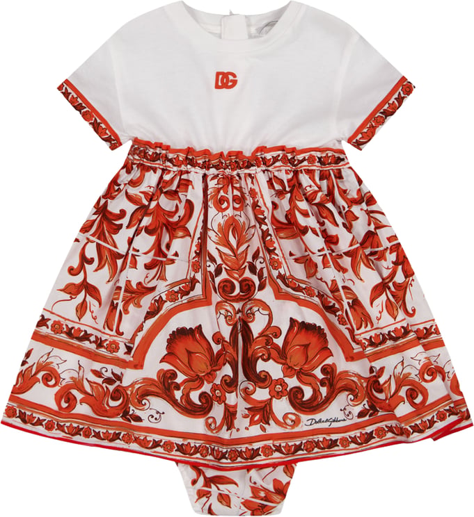 Dolce & Gabbana Dolce & Gabbana Baby Meisjes Jurk In Oranje