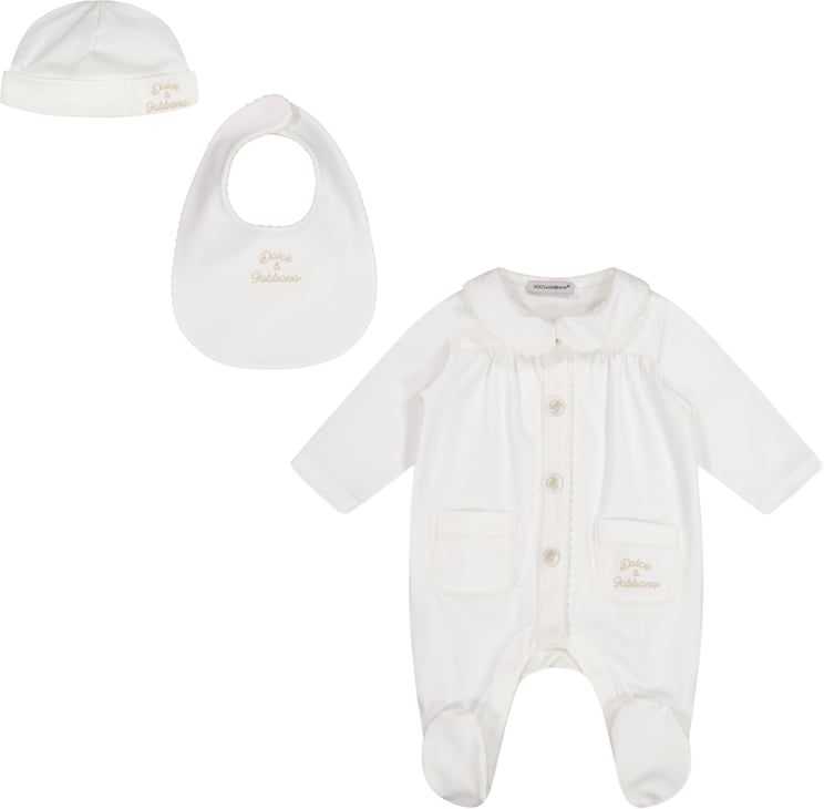 Dolce & Gabbana Dolce & Gabbana Baby Meisjes Boxpakje In Off White