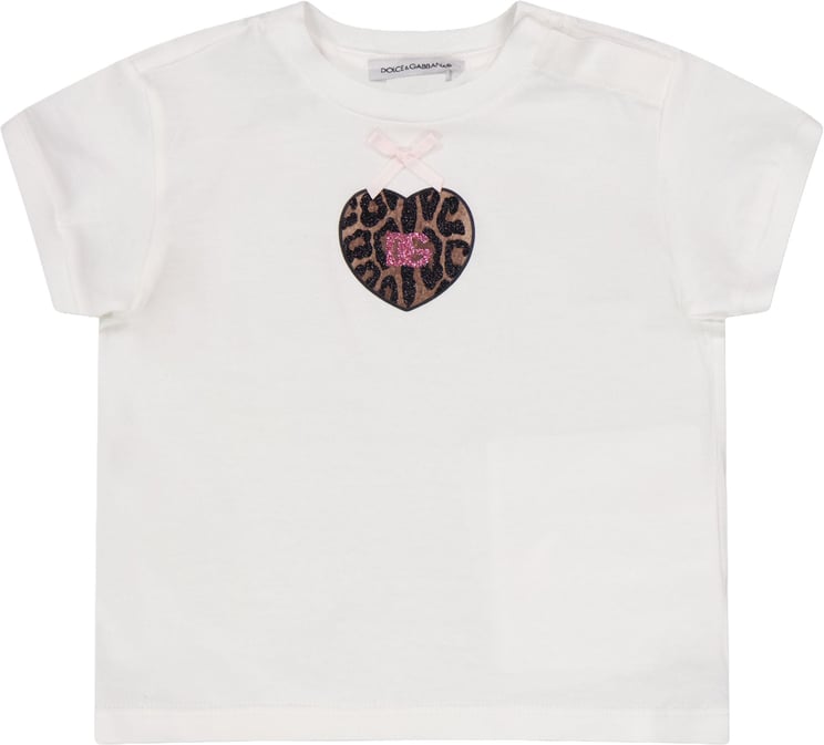 Dolce & Gabbana Dolce & Gabbana Baby Meisjes T-Shirt In Wit