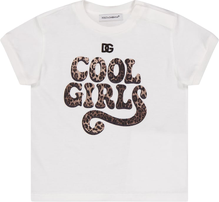 Dolce & Gabbana Dolce & Gabbana Baby Meisjes T-Shirt In Wit