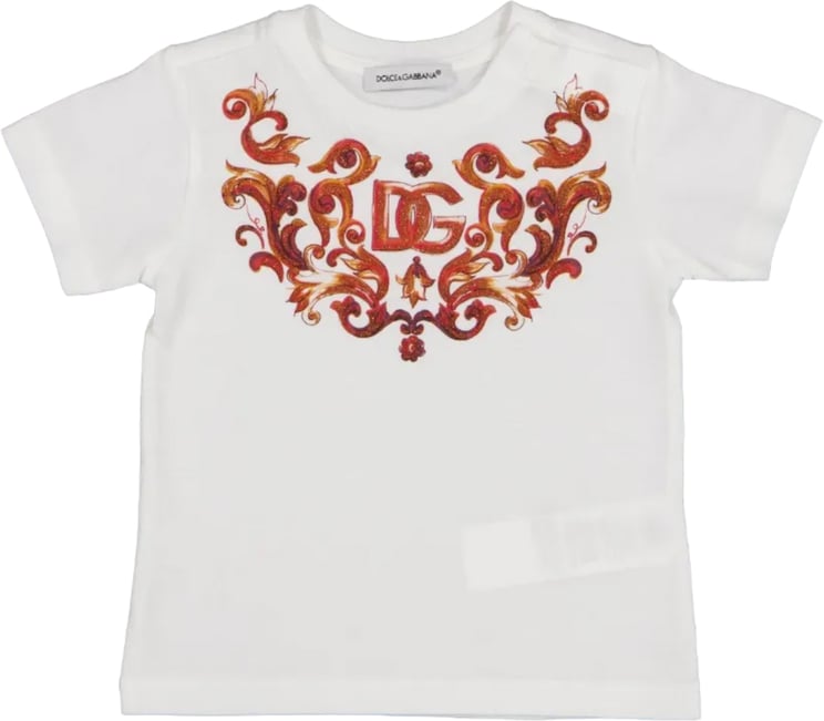 Dolce & Gabbana Dolce & Gabbana Baby Meisjes T-Shirt In Wit