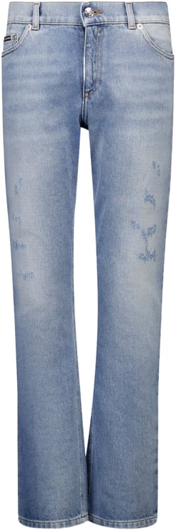Dolce & Gabbana Dolce & Gabbana Kinder Jongens Jeans In Licht Blauw