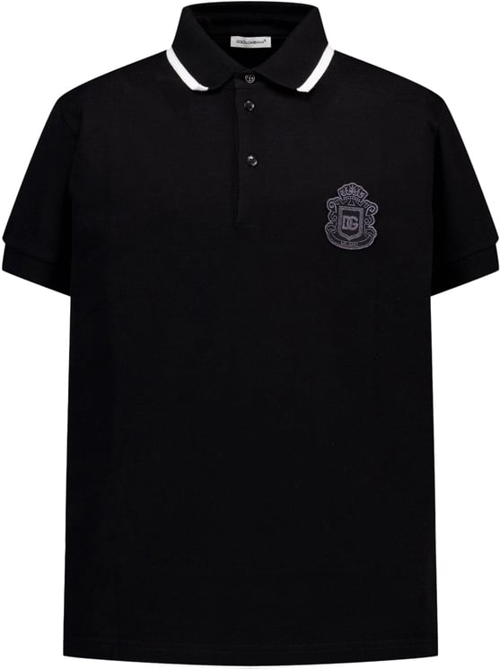 Dolce & Gabbana Dolce & Gabbana Kinder Jongens Polo In Zwart