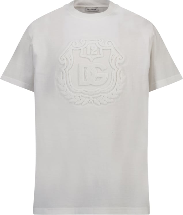Dolce & Gabbana Dolce & Gabbana Kinder Jongens T-Shirt In Off White