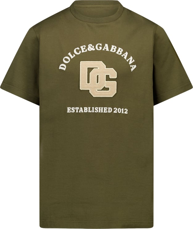 Dolce & Gabbana Dolce & Gabbana Kinder Jongens T-Shirt In Bruin