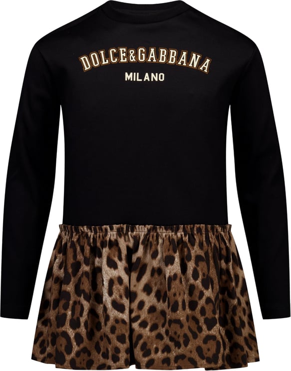 Dolce & Gabbana Dolce & Gabbana Kinder Meisjes Jurk In Zwart