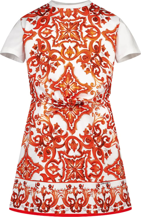 Dolce & Gabbana Dolce & Gabbana Kinder Meisjes Jurk In Oranje