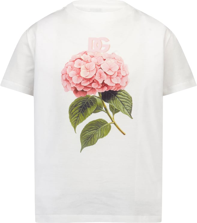 Dolce & Gabbana Dolce & Gabbana Kinder Meisjes T-Shirt In Wit