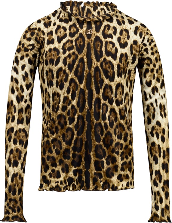 Dolce & Gabbana Dolce & Gabbana Kinder Meisjes T-Shirt In Panter