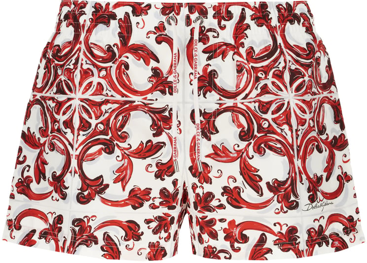 Dolce & Gabbana Dolce&gabbana Printed polyester swimming shorts
