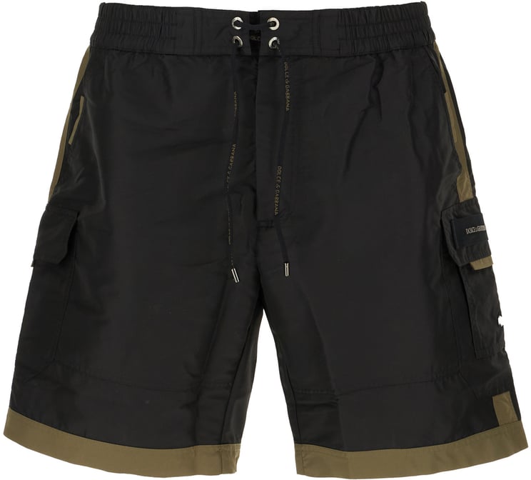 Dolce & Gabbana Dolce&gabbana Black polyester swimming shorts