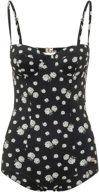 Dolce & Gabbana Body a Fiori con Coppe Strutturate