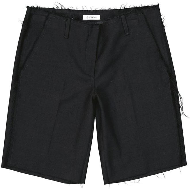 Dondup Dondup Black Virgin Wool Bermuda Shorts