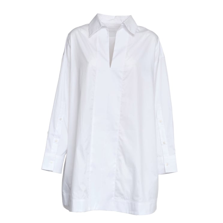 Dondup V-Neck Long-Sleeve Shirt Dress