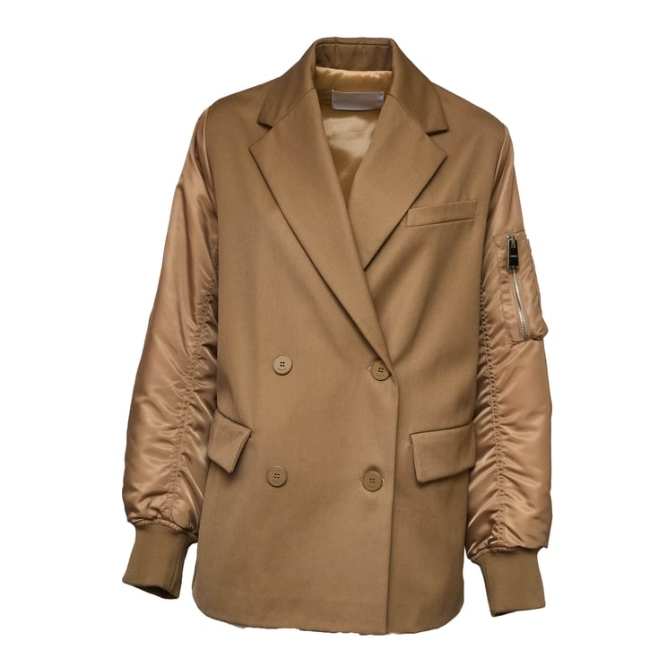 Dondup Wool Blend Double-Breasted Over Peacoat