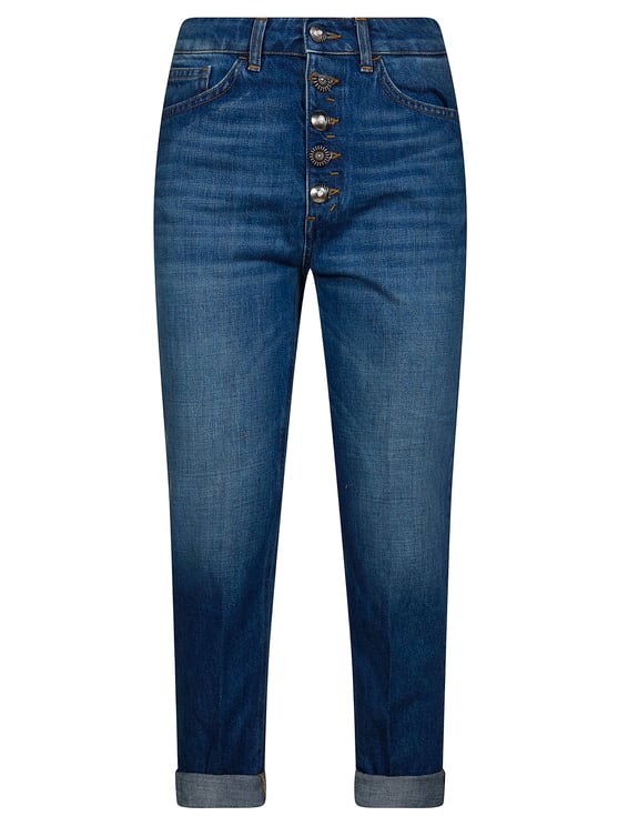 Dondup Mid Rise Cuffed Tapered Jeans