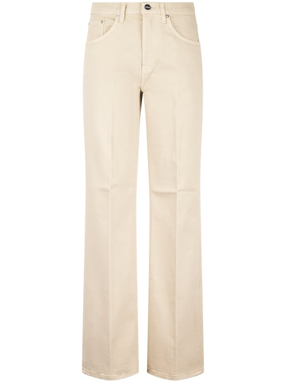 Dondup High-Waisted Wide-Leg Jeans with Five-Pocket Design