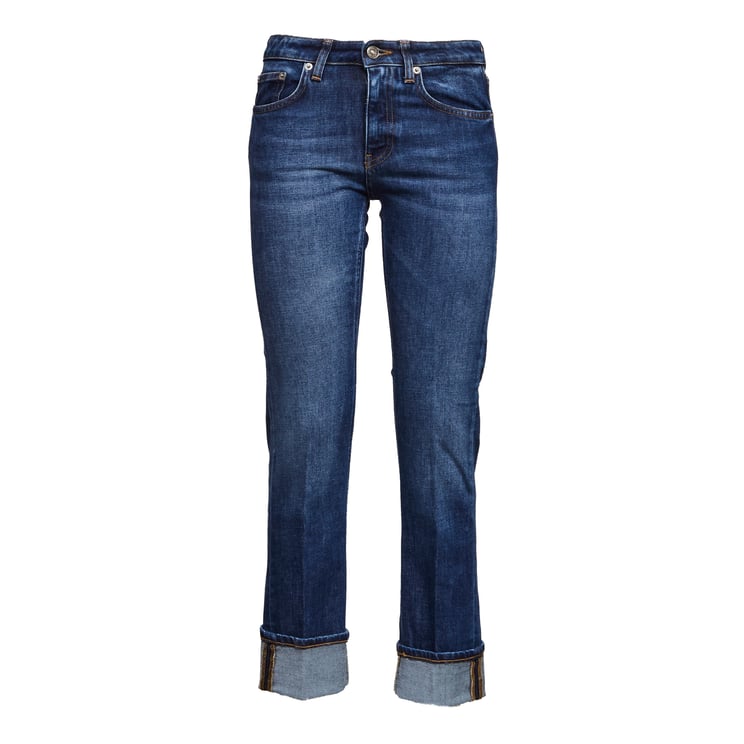 Dondup Coco Contrast Stitch Slim Jeans