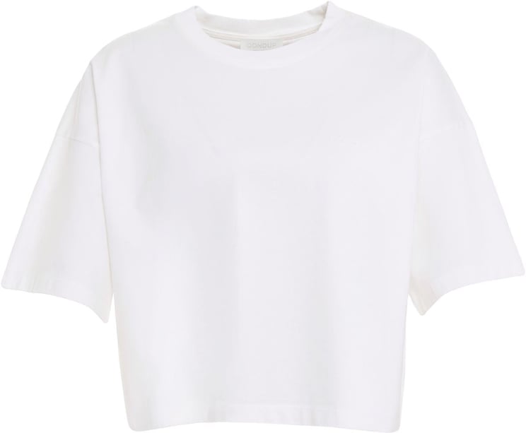 Dondup T-shirt cropped in cotone