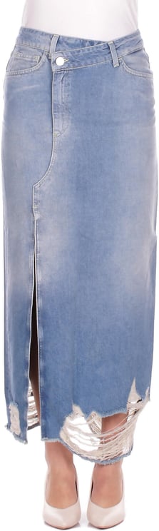 Dondup Skirts Blu Denim