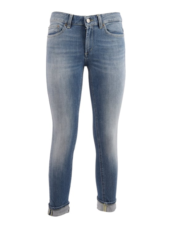 Dondup Monroe Slim Fit Cuffed Jeans