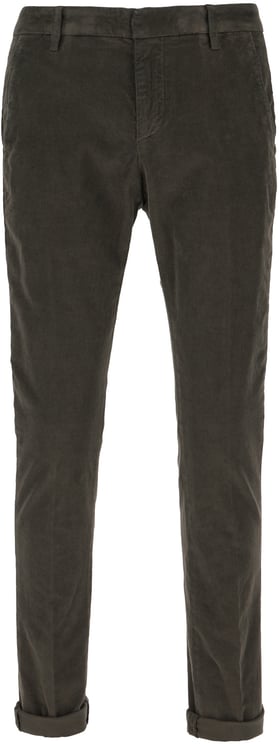 Dondup Dondup Dark brown stretch cotton pants