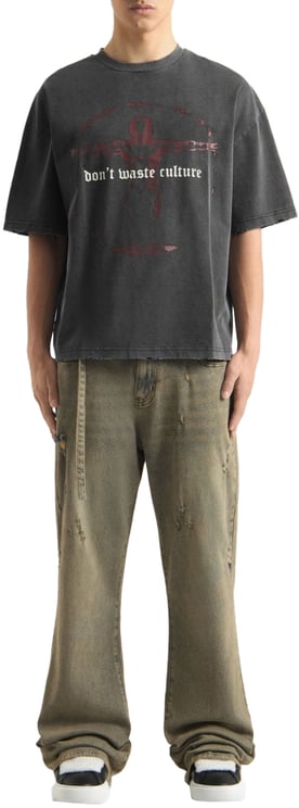 Don't Waste Culture Veyric T-shirt | Washed Black