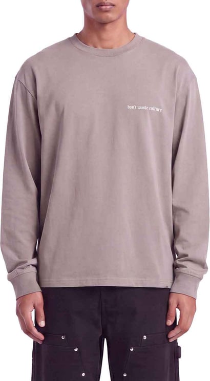 Don't Waste Culture Zayd Longsleeve | Warm Grey