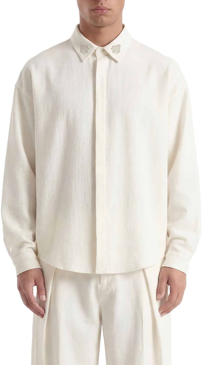 Don't Waste Culture Aurelienn Overshirt | White