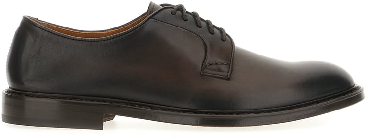 Doucal's Doucal's Dark brown leather lace-up shoes