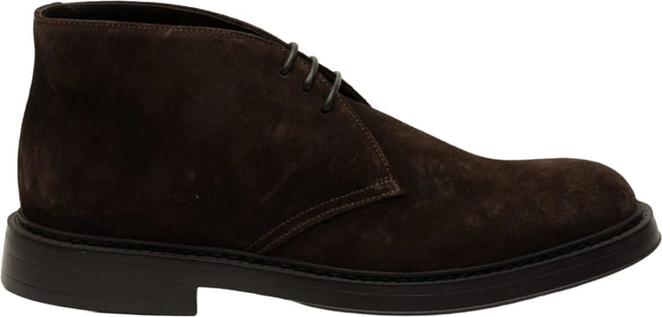 Doucal's Flat Shoes Visone Terre+F.Do T.Moro