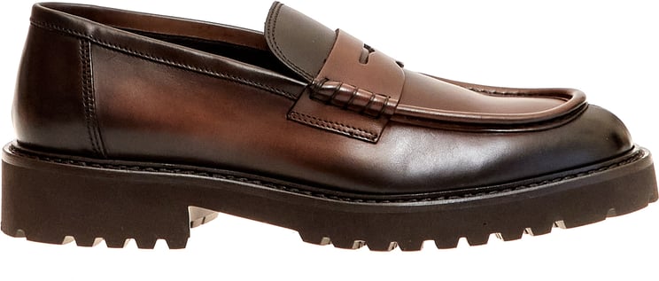 Doucal's Mocassino Pelle Marrone Sfumato