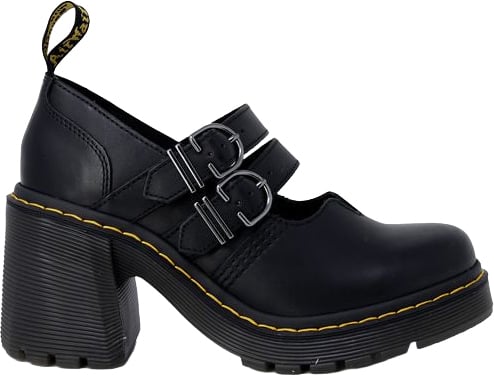 Dr. Martens Dr. Martens Black Leather High Heel Pumps
