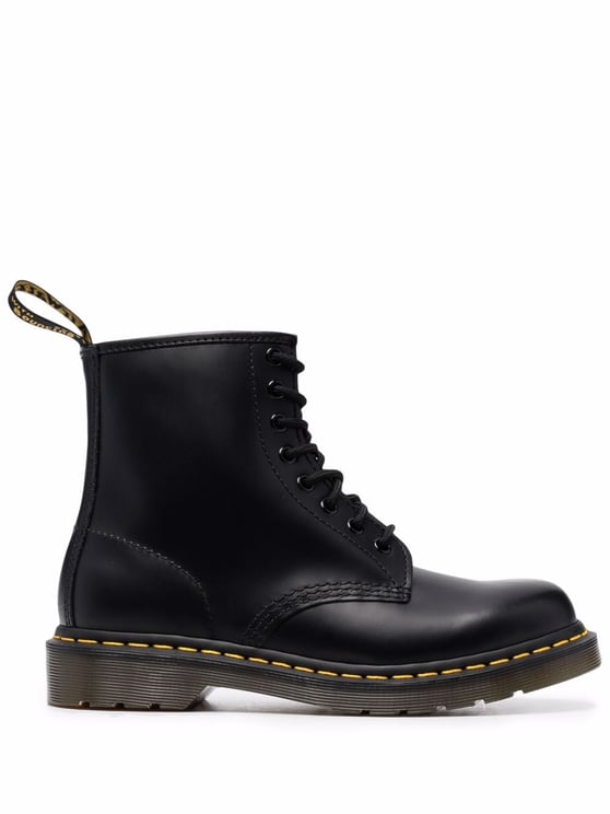 Dr. Martens 1460 Ankle-High Smooth Black Leather Boots