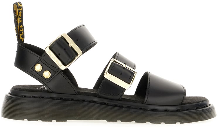 Dr. Martens Dr. Martens Black leather Gryphon sandals
