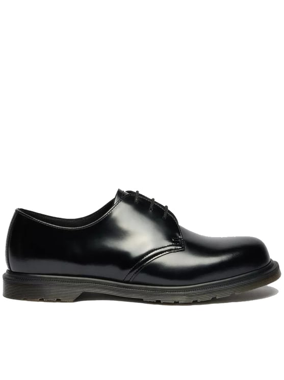 Dr. Martens Mayfare Polished Black Leather Derby Shoes