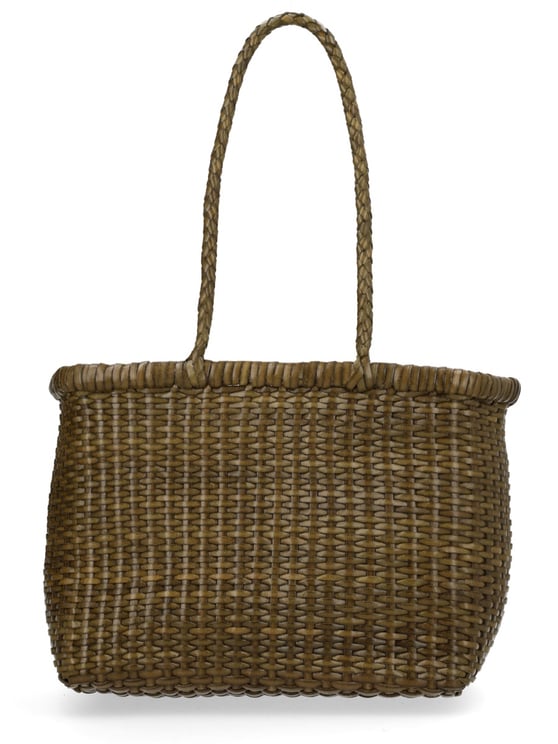 Dragon Diffusion B Weave Woven Basket Handbag