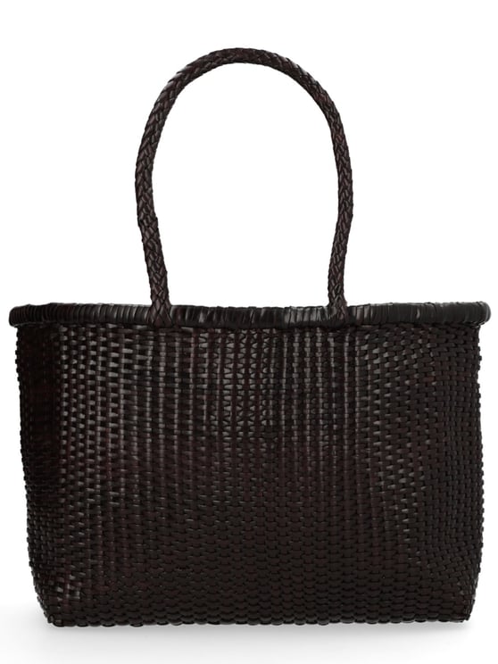 Dragon Diffusion Neutrals B Weave Large Leather Tote Bag