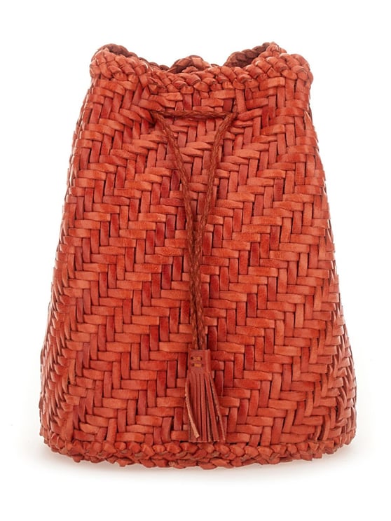 Dragon Diffusion Tan Pompom Double Jump Tassel Handbag