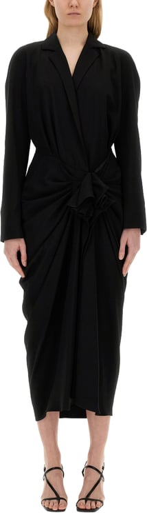 Dries van Noten Slim Fit Midi Dress With Tailored Silhouette