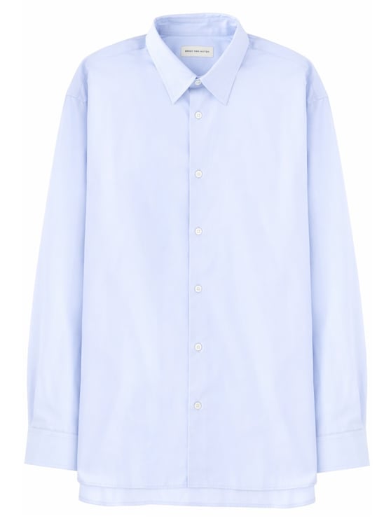 Dries van Noten Light Blue Croom Cotton Shirt