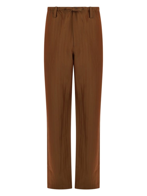 Dries van Noten Penny Long Vertical Lines Straight Pants