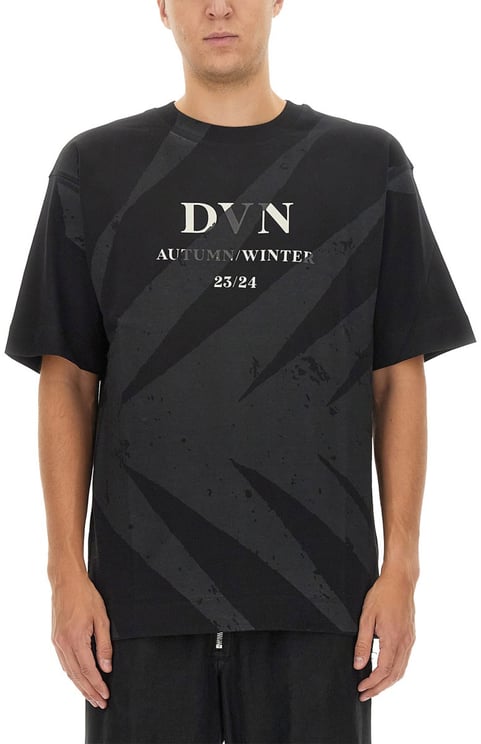 Dries van Noten Cotton T-Shirt With Signature Logo Detail