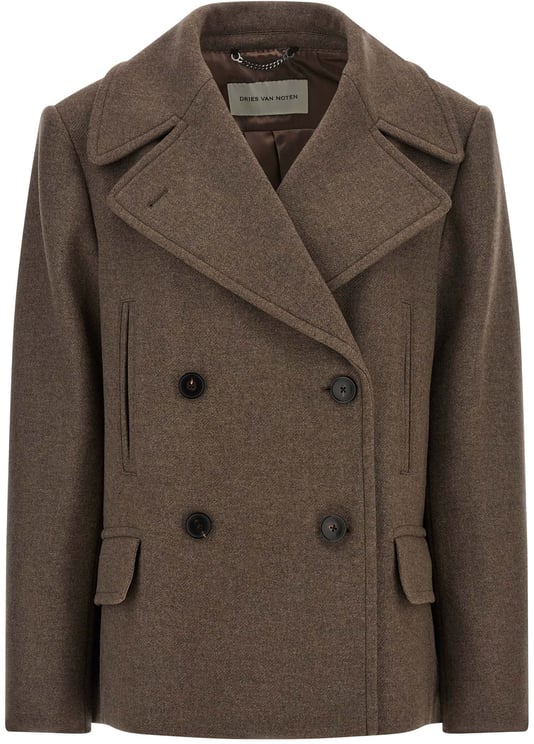 Dries van Noten Dries Van Noten Brown Wool Coat