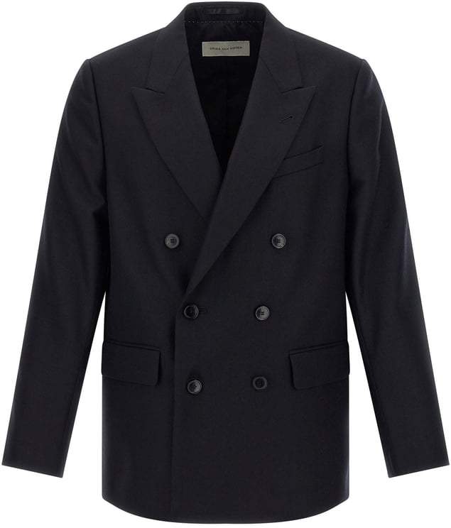 Dries van Noten Dries Van Noten Blue Wool Blazer