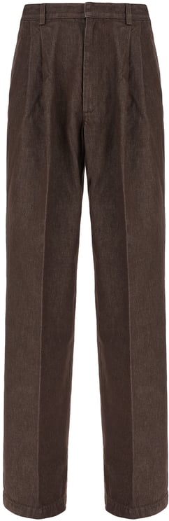 Dries van Noten Dries Van Noten Brown cotton pants